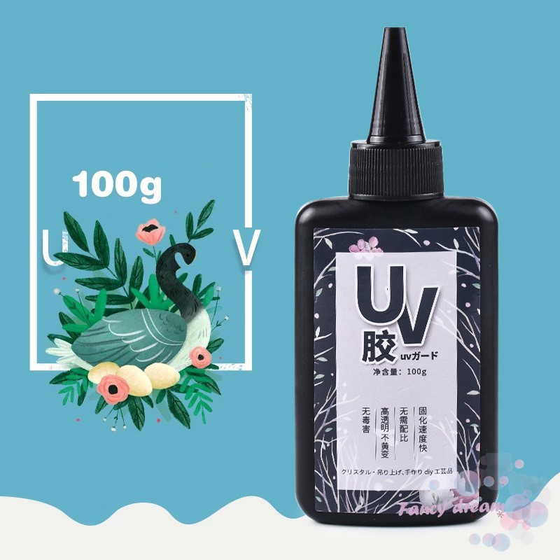 Keo Nhựa Resin UV Mau Khô Dùng Cho Đồ Trang Sức Tự Làm