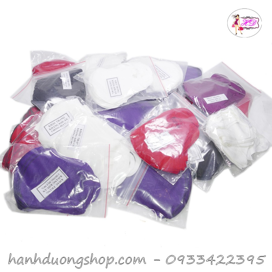 [ COMBO 10 CÁI ] Khẩu trang vải thoáng mát giúp ngăn khói bụi, ốm sát không làm đau tai phù hợp cả nam và nữ