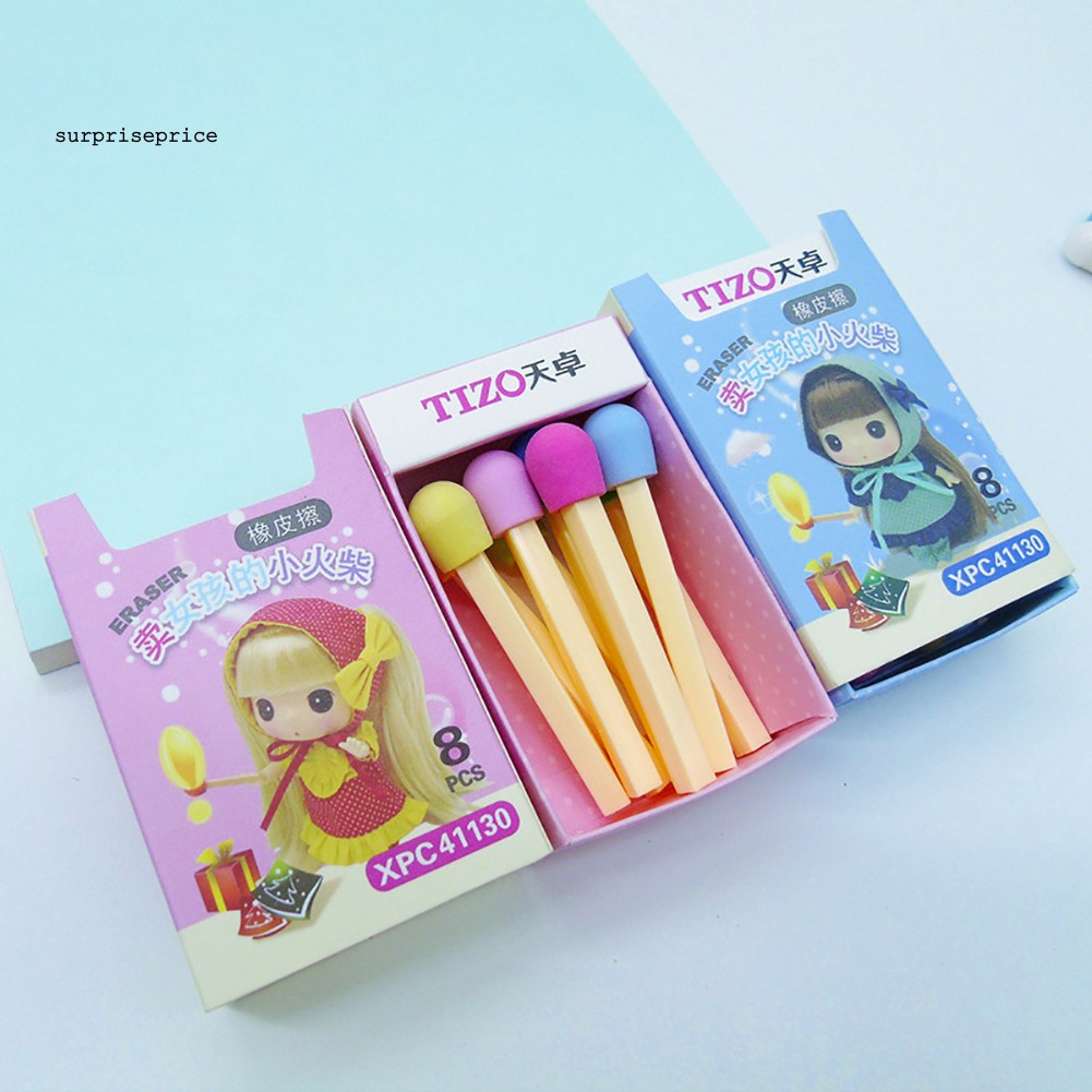 Cục tẩy hình dáng que diêm dễ thương