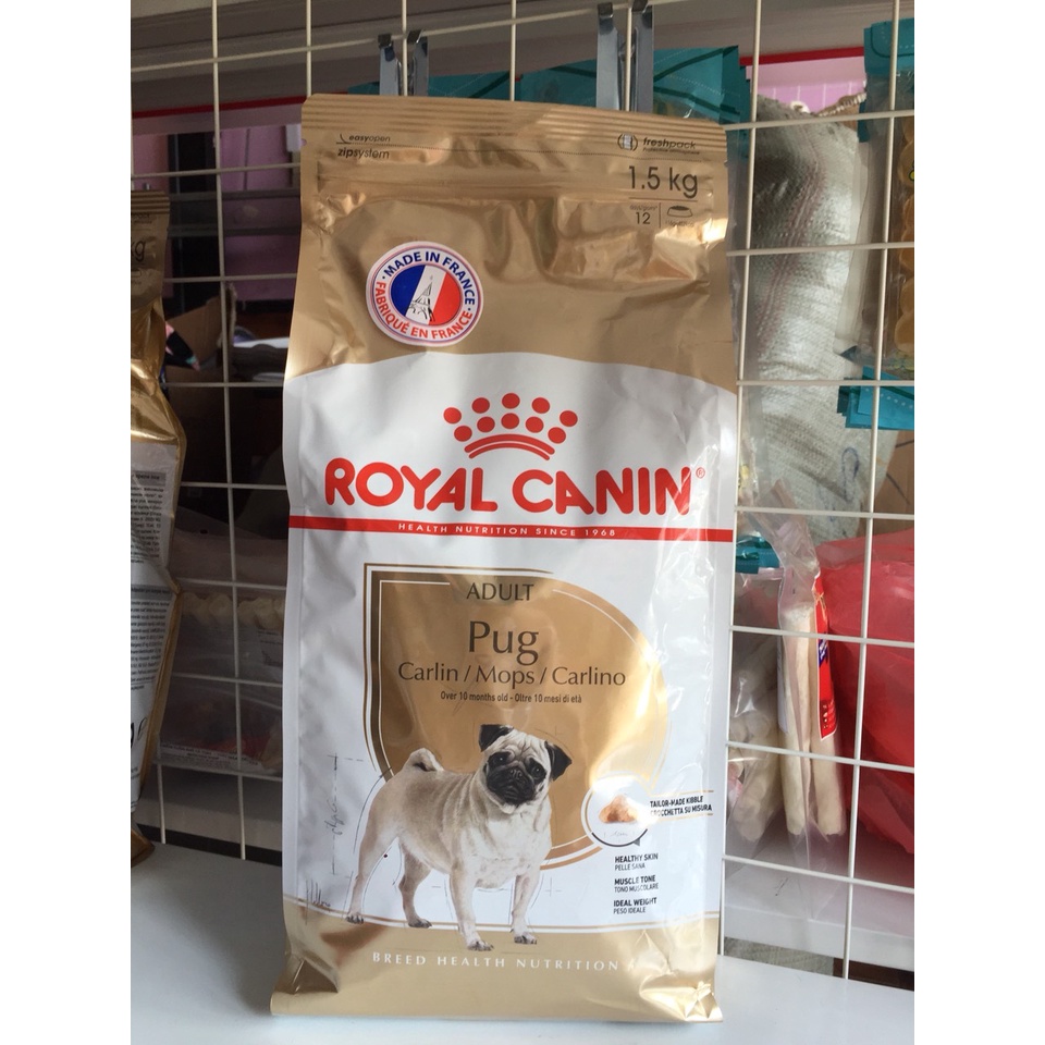 Thức Ăn Cho Chó Pug Trưởng Thành Nhập Khẩu Từ Pháp - Royal Canin Pug Adult | 1.5 kg - Thức ăn cho chó Pug trưởng thành