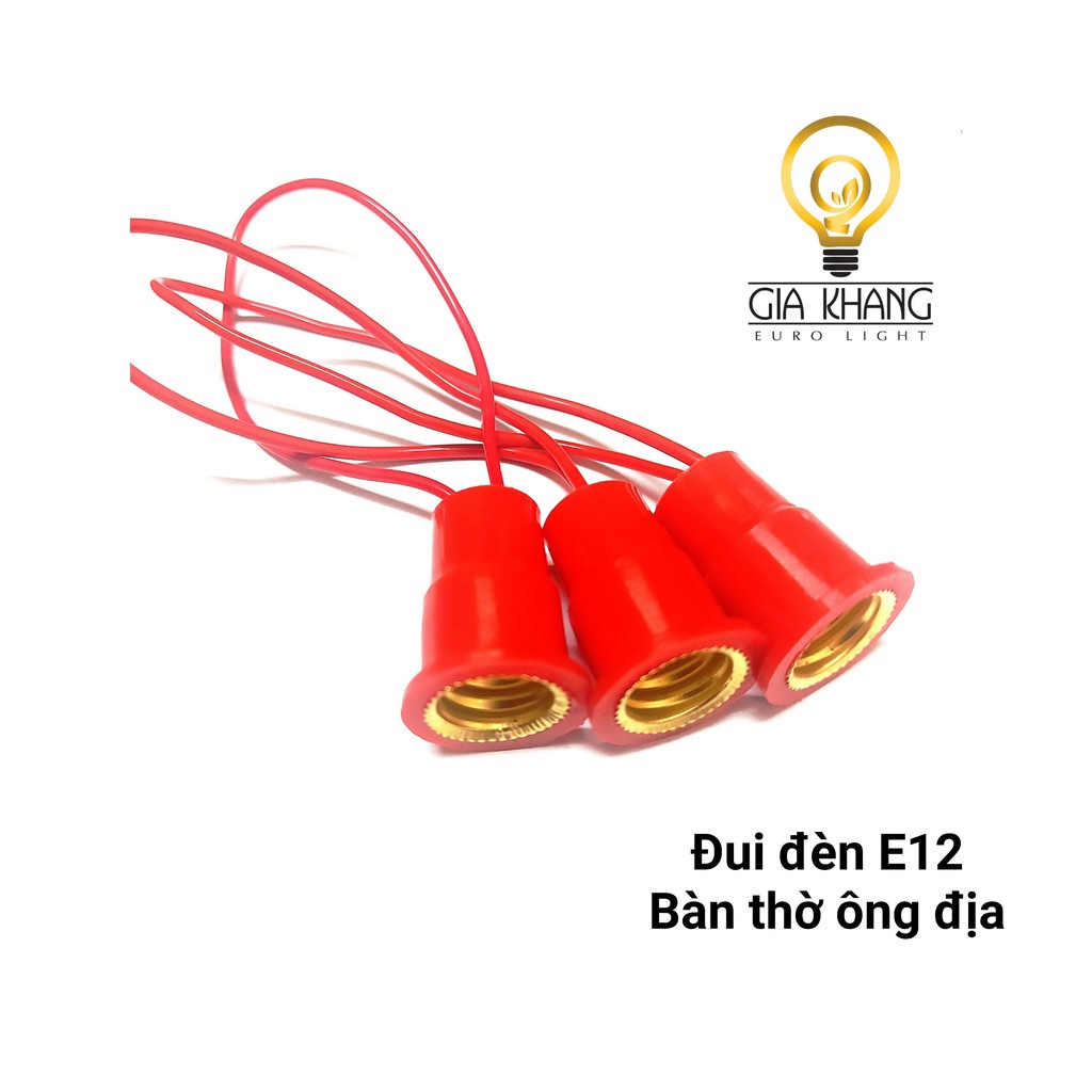 COMBO 10 ĐUÔI ĐÈN E12 SỬ DỤNG TRÊN BÀN THỜ ÔNG ĐỊA