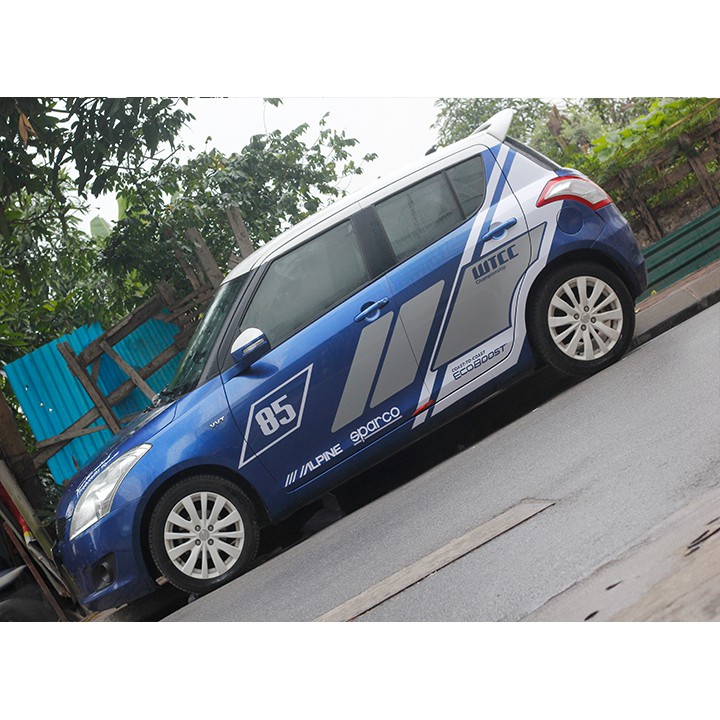 Tem dán sườn xe swift