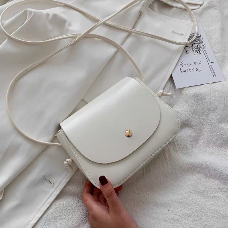 TÚI KẸP NÁCH NỮ, TÚI ĐEO CHÉO NẮP TRÒN PHONG CÁCH HÀN QUỐC CÓ ẢNH THẬT TẠI XƯỞNG