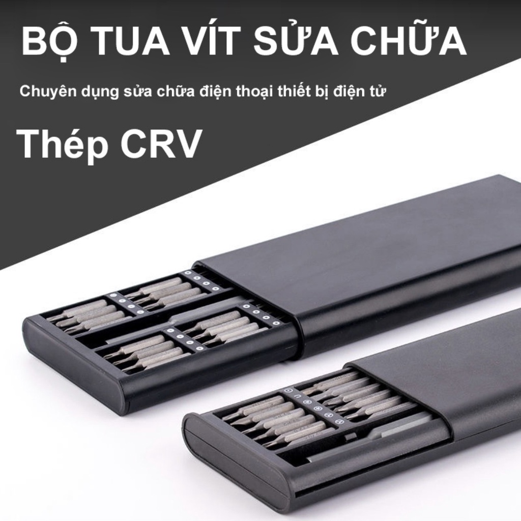 Bộ tua vít đa năng mini sửa điện thoại, mở laptop mắt kính đồng hồ có từ tính