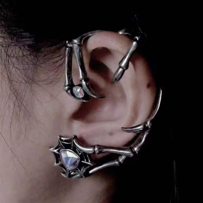 Khuyên Kẹp Vành Tai Phong Cách Punk Gothic Cho Nữ