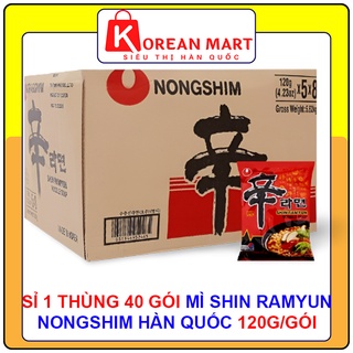 Sỉ 1 thùng mì shin 40 gói nhập hàn gói 120gr