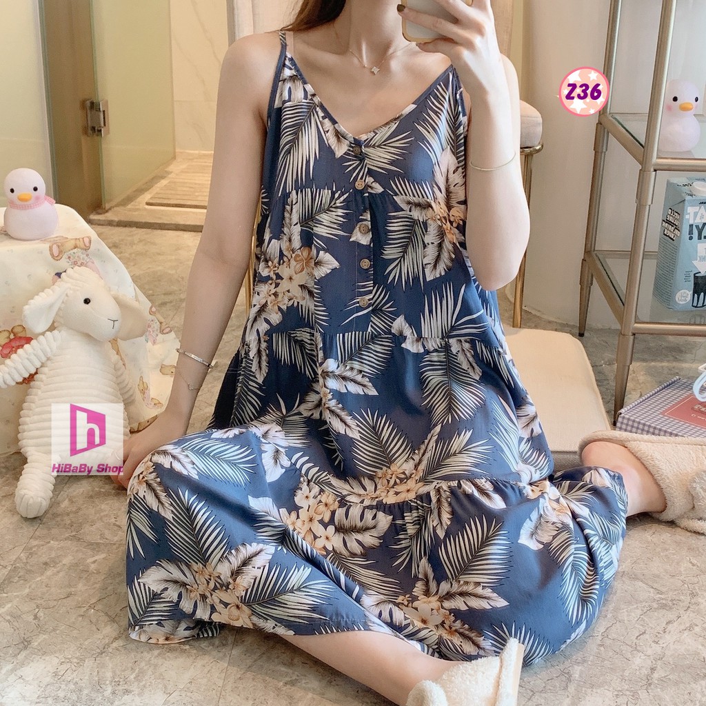 Váy Lanh 2 Dây Có cài Cúc, Dây diều chỉnh Dáng Rộng Z36 | BigBuy360 - bigbuy360.vn