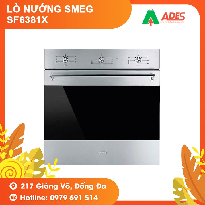 [Mã 154ELSALE2 giảm 7% đơn 300K] Lò Nướng Smeg SF6381X - Bảo Hành Chính Hãng