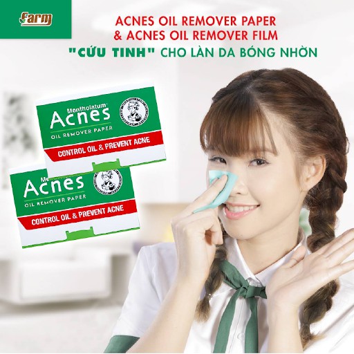 [Chính hãng] Giấy thấm dầu Acnes kiểm soát dầu, nhờn, ngừa mụn hiệu quả 100 miếng | BigBuy360 - bigbuy360.vn