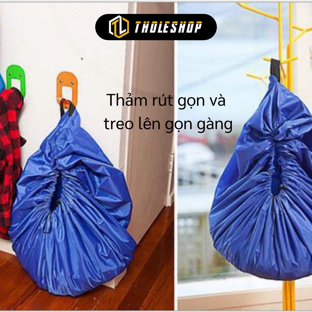 THẢM ĐỰNG ĐỒ CHƠI TIỆN LỢI CHO BÉ - thảm tròn chống trơn, thảm rút đựng đồ chơi tiện lợi