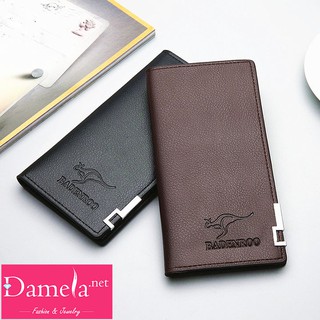 Ví nam (bóp nam) BADENROO dáng dài cầm tay đựng tiền bền đẹp kiểu dáng đơn giản giả da PU,phong cách thời trang nhỏ gọn