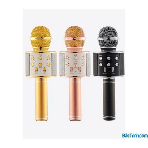 Mic Hát Bluetooth Karaoke  Không Dây WS858
