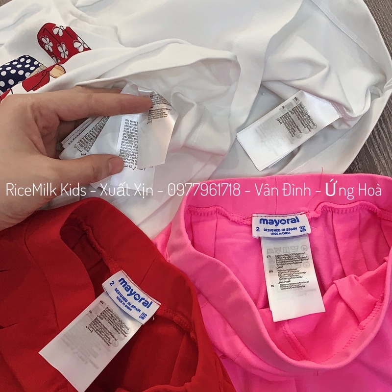 Bộ cotton mayoral hình que kem xuất dư xịn