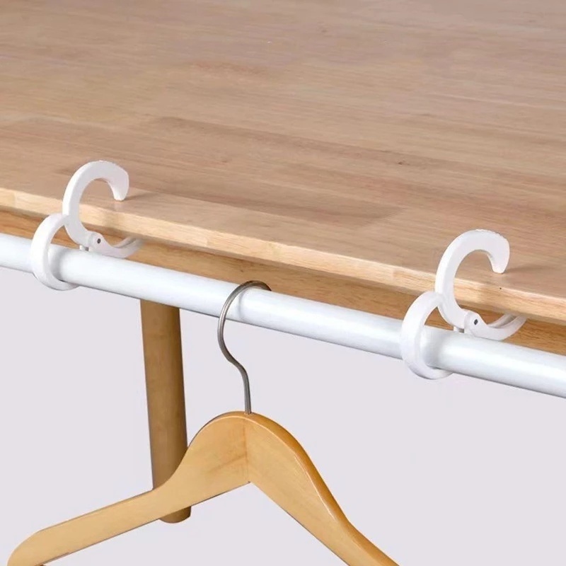 1 Giá Đỡ Thẻ Hình Chữ S Bằng Nhựa Chống Gió Gắn Tủ Quần Áo Nón Nón Cà Vạt