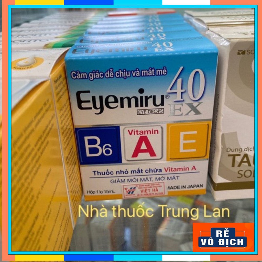 Nước nhỏ mắt EYEMIRU 40 EXTRA giảm mỏi mắt-ngứa mắt-mờ mắt- tụ máu ở mắt(sản phẩm chính hãng)