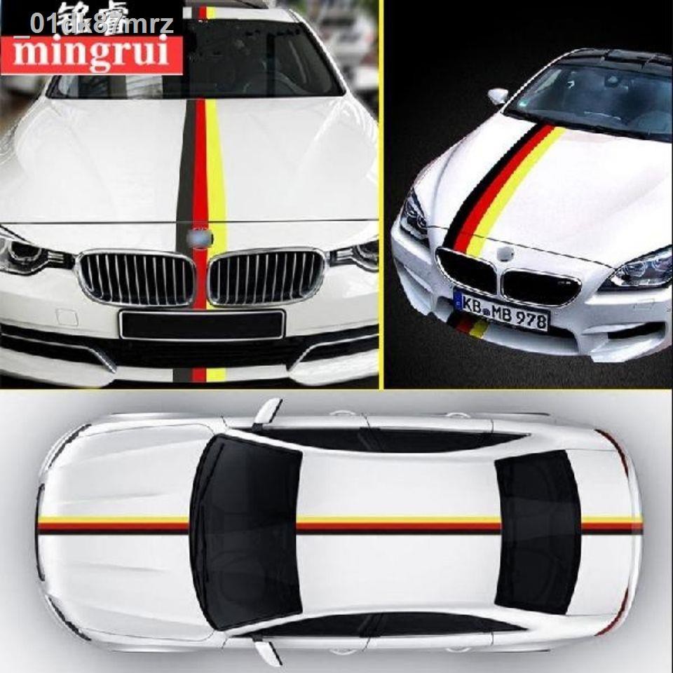 【giá ưu đãi】 Xe ba màu vòng hoa dán Đức BMW Ý cờ Pháp trang trí thân