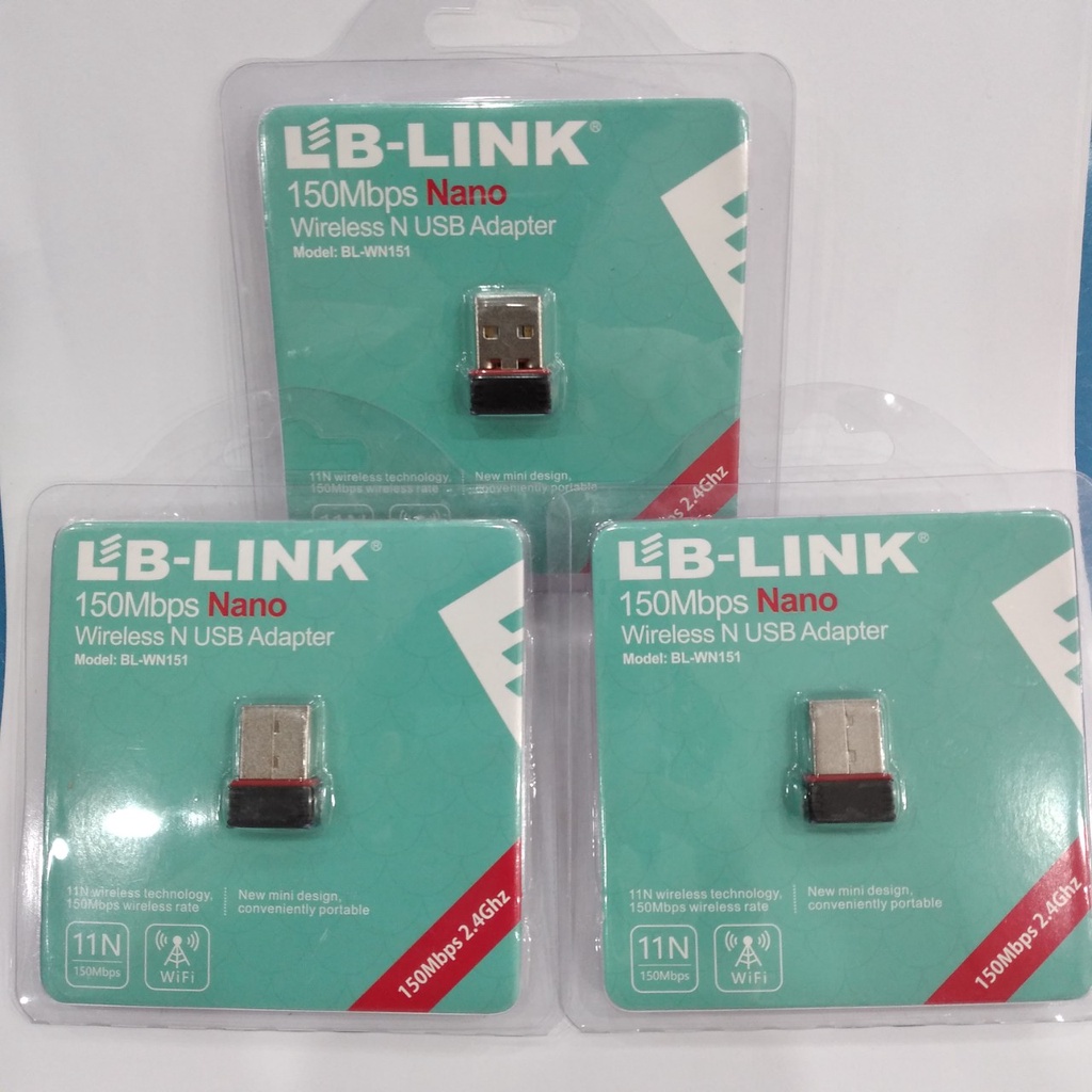 USB thu wifi nano LB-LINK BL-WN151 tốc độ 150Mbps thiết kế siêu nhỏ gọn tương thích mọi hệ điều hành