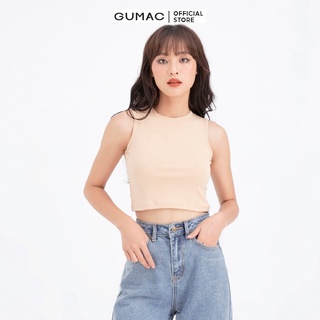 Áo croptop nữ sát nách GUMAC nhiều màu năng động ATB648