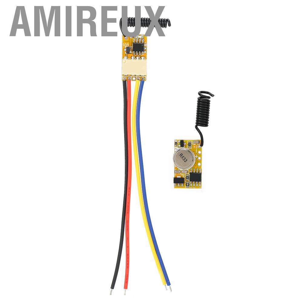 Amireux Mini remote switch 3.7V 4.5V 5V 6V Relay transmitter-receiver module with low