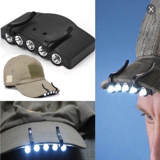 Đèn 5 led gắn nón lưỡi trai - diy252