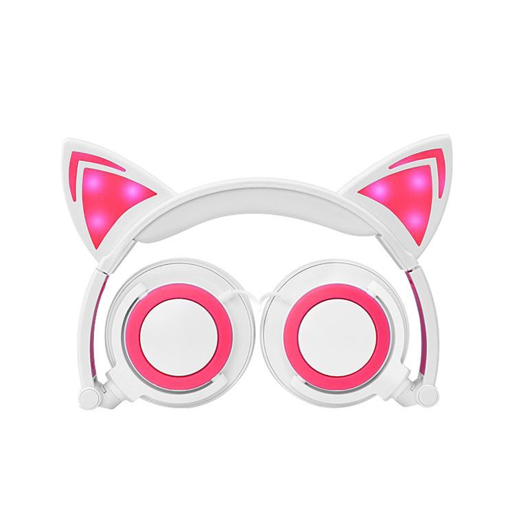 Tai nghe bluetooth chụp tai màu Hồng Xanh Tím Đen Xinh Xắn - Có Đèn Led Siêu Cute