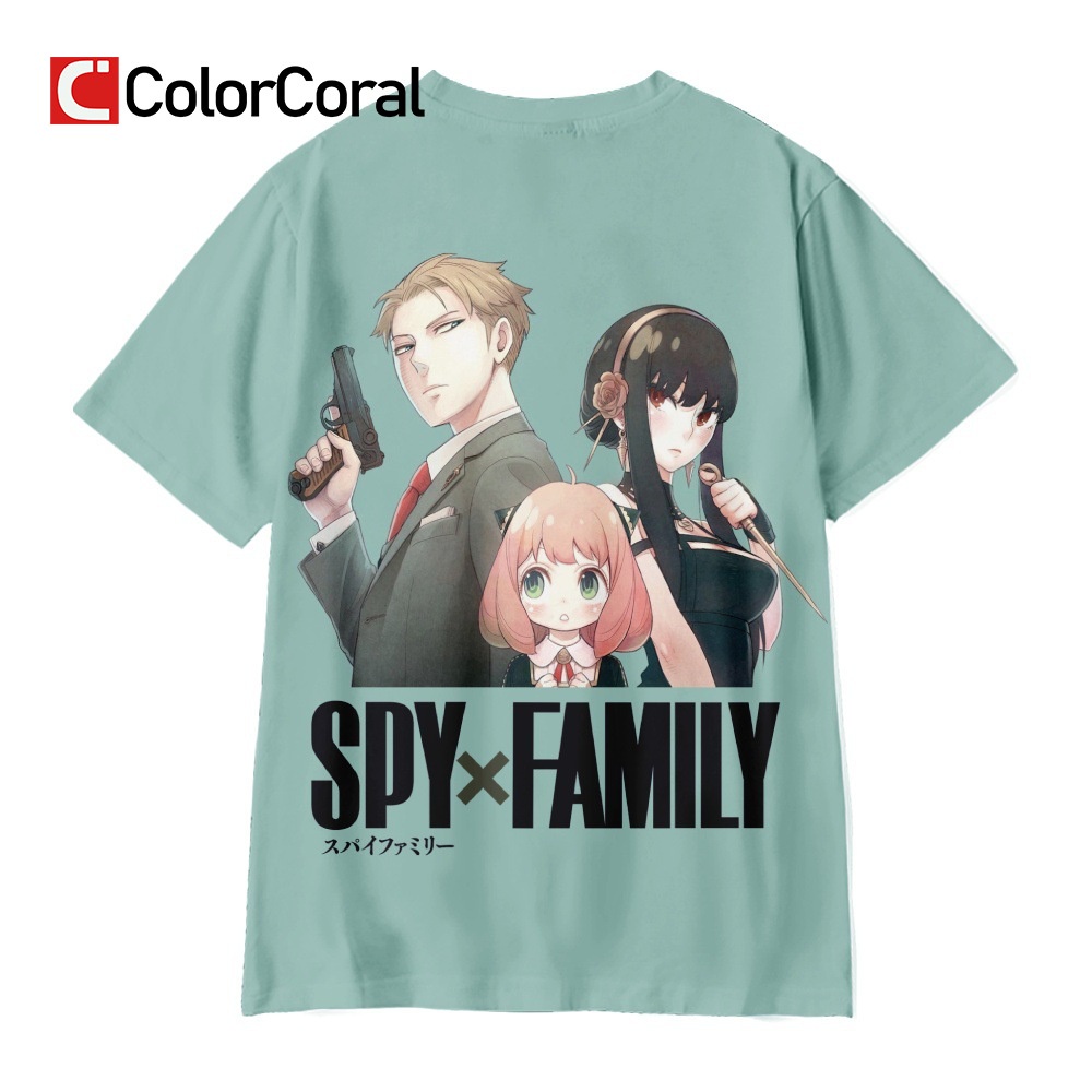 Áo Thun Tay Ngắn Dáng Rộng In Họa Tiết Anime Spy X Family Anya Phong Cách Harajuku Gothic Dễ Thương Cho Nam Và Nữ