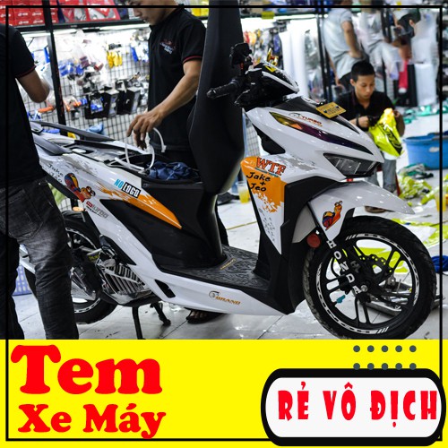Tem Xe Vario 🍀 FREESHIP 🍀 Cam Trắng Ốc Sên