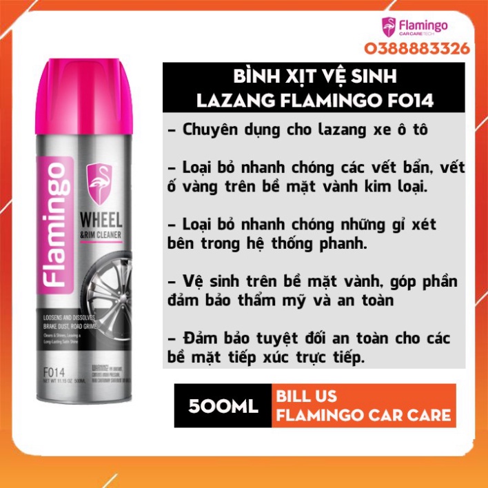 Bình Xịt Vệ Sinh Lazang - Mâm Xe Flamingo F014