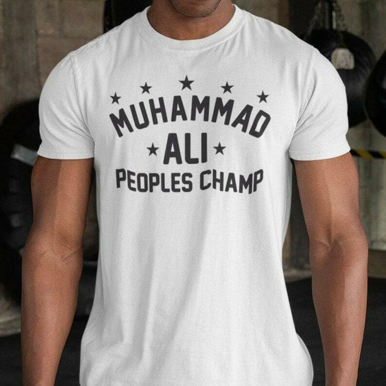 Muhammad Ali Peoples Champ Boxing Cassius Clay Cotton Tee