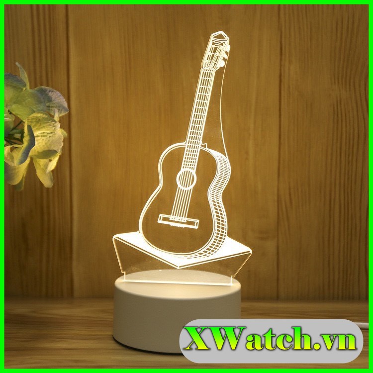 Đèn ngủ 3D  thuyền buồm - Đèn trang trí 3D