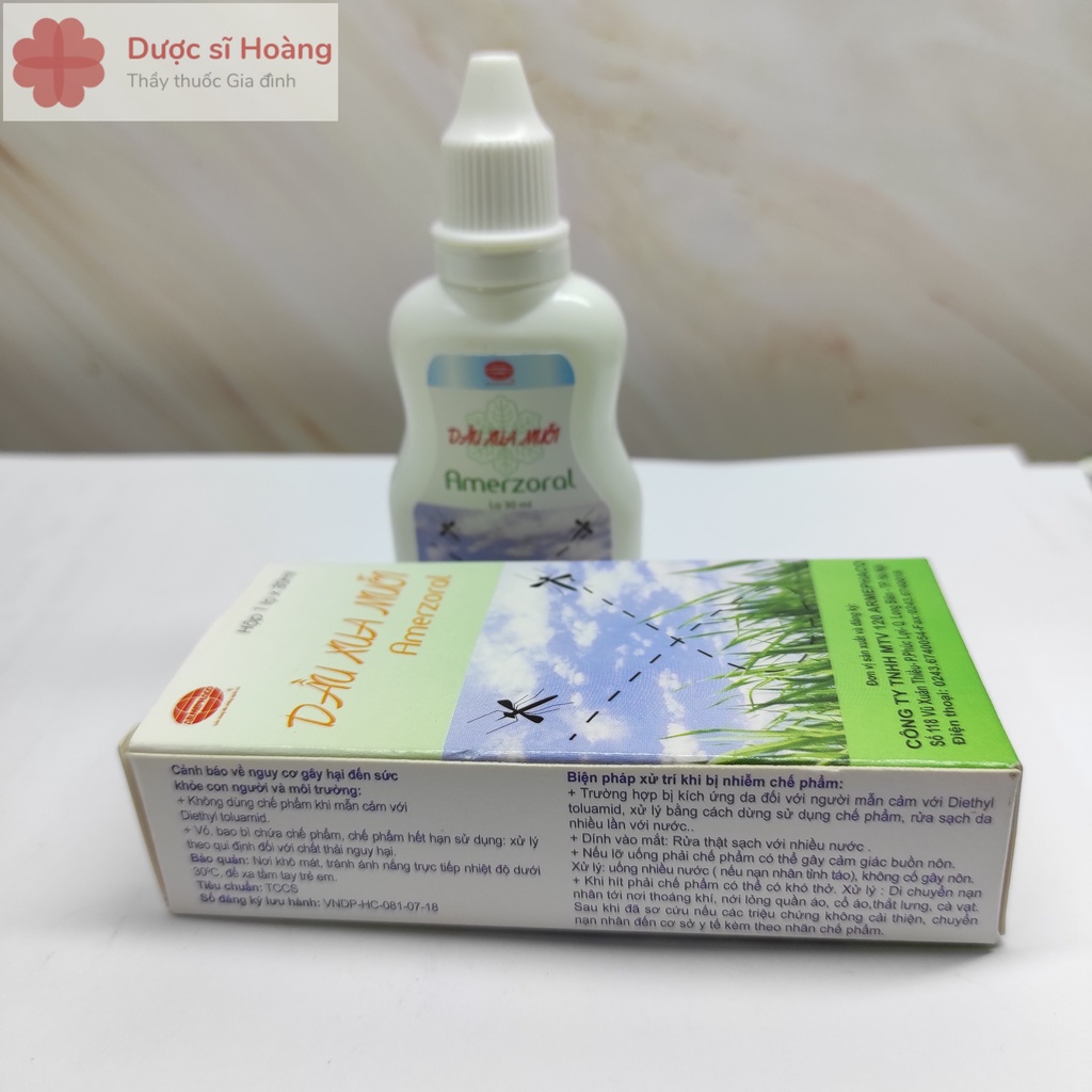 Dầu Xua Muỗi Amerzoral - Lọ 30ml