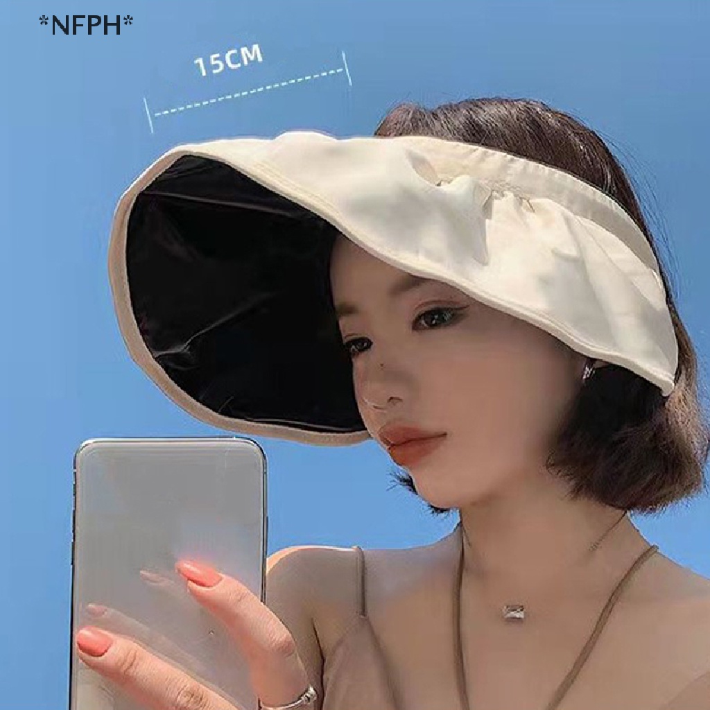 Nón Lưỡi Trai Hở Chóp Che Nắng Kèm Băng Đô Hình Vỏ Sò Cho Nữ