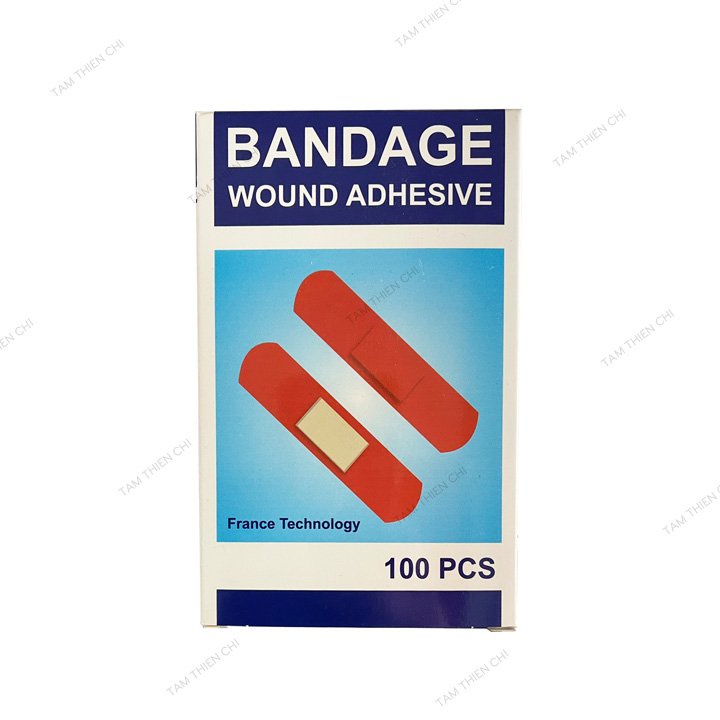 Băng keo cá nhân vải y tế Bandage Tâm Thiện Chí loại 100 miếng/hộp