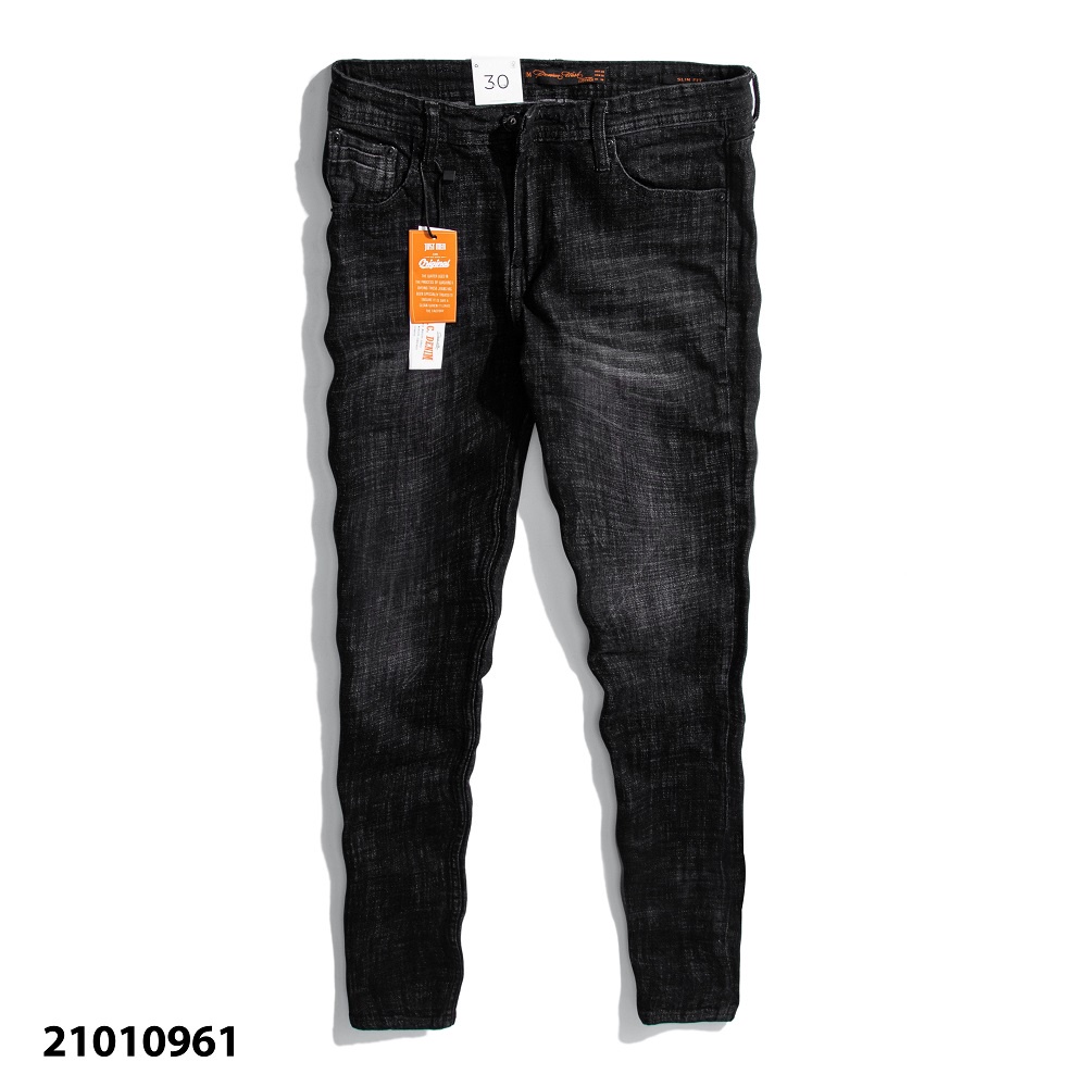 [Mã LT50 giảm 50k đơn 250k] Quần Jeans Nam Dài Just Men Màu Đen Form Slim Fit | BigBuy360 - bigbuy360.vn