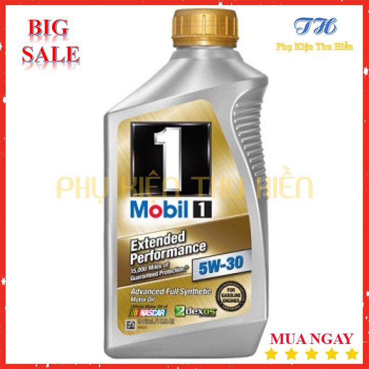 Nhớt Máy Mobil 1 5W30 Gold Nhớt Mỹ Cho Xe Tay Ga