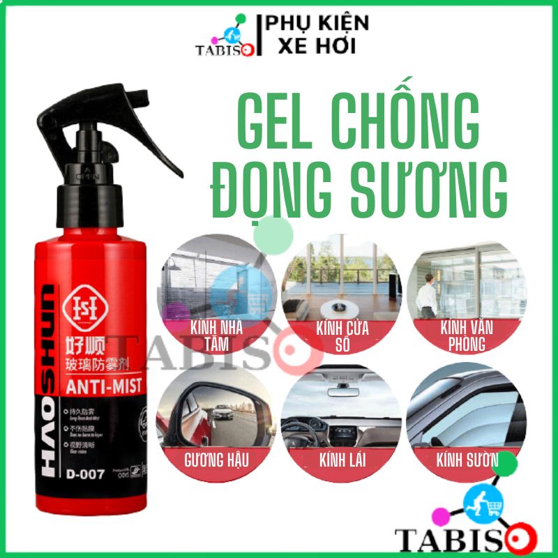 Dung dịch chống đọng sương bên trong kính ô tô HAOSHUN chất phủ gương chiếu hậu, chất chống đọng nước sương mù - TABISO