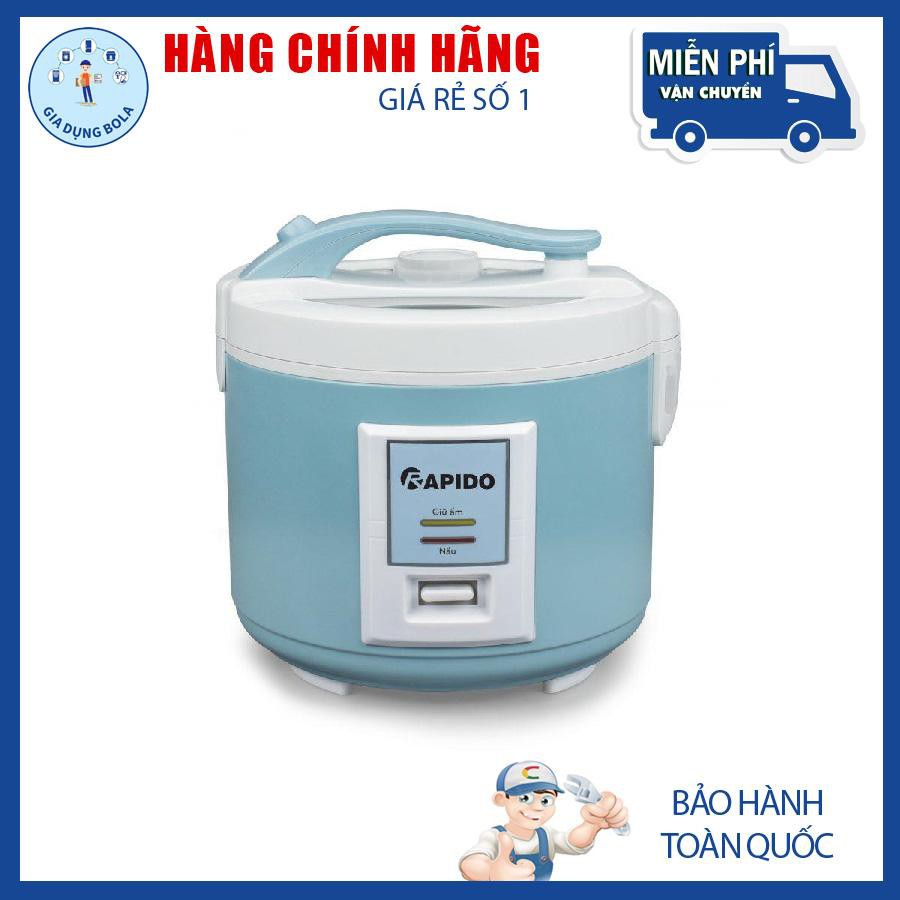 Nồi cơm điện Rapido RC-1.5M- điều khiển cơ, lòng nồi chống dính, bảo hành 12 tháng