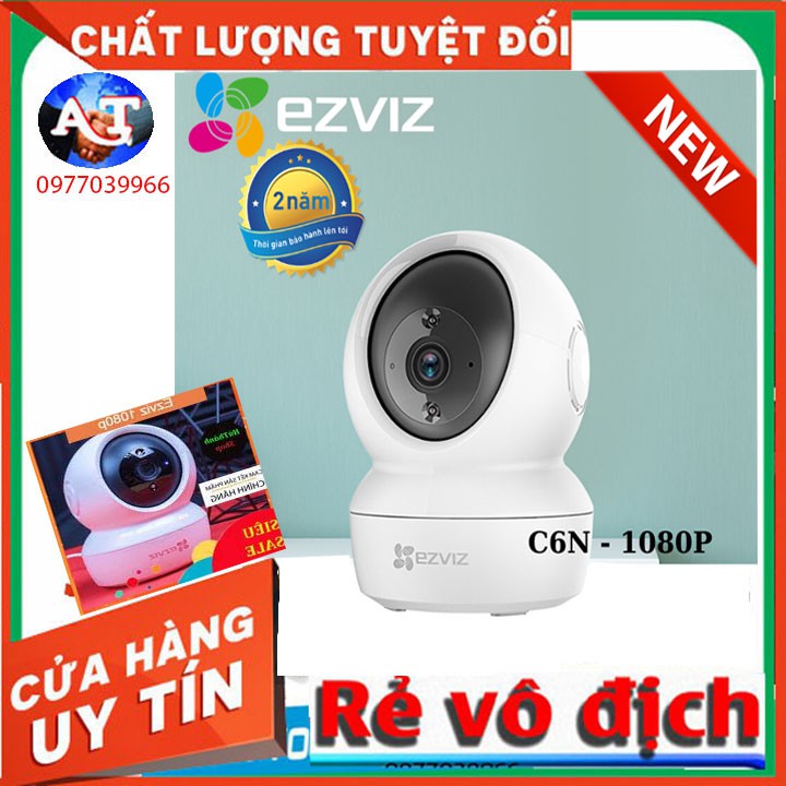 [kèm thẻ 32gb 64gb] CAMERA WIFI EZVIZ 1080P C6N camera ezviz c6n chính hãng