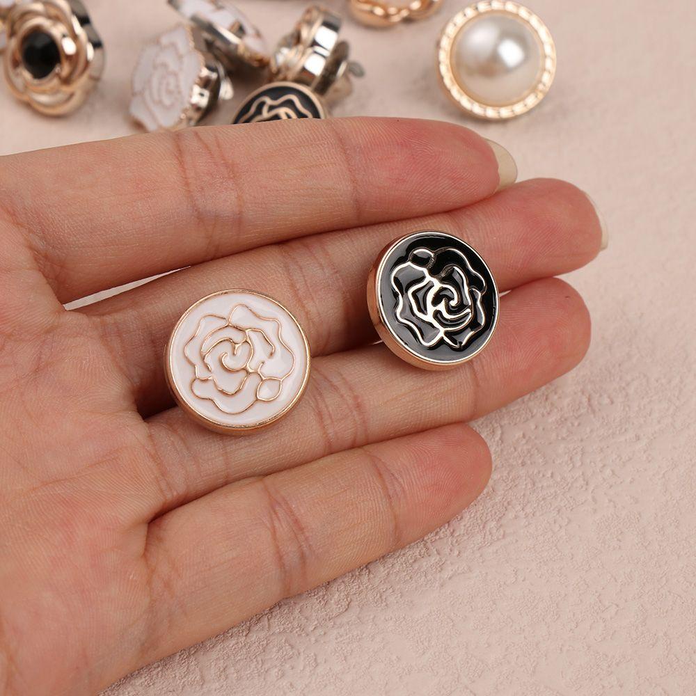 Set 6 Nút Áo Không Đường May Chống Lộ Có Thể Tháo Rời