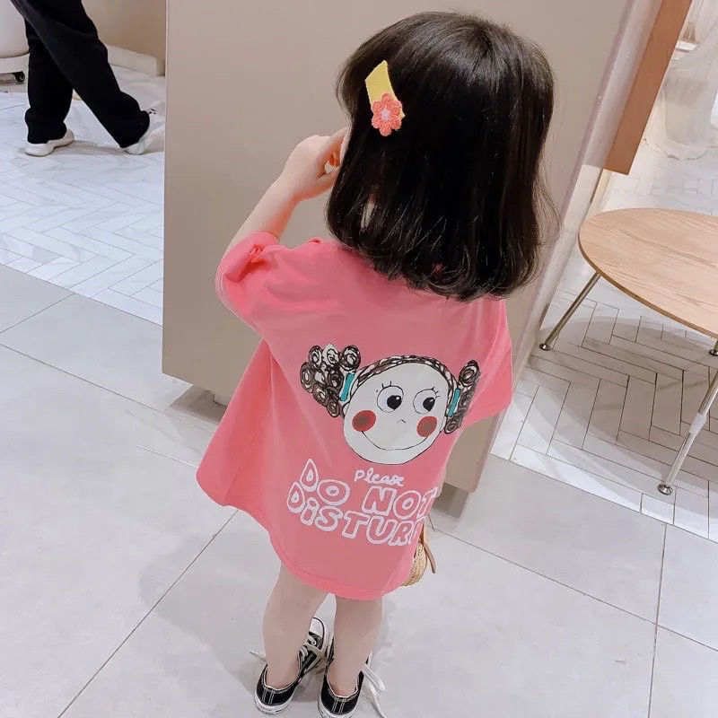 [SALE BỎ MẪU] - Váy bé gái - Váy cotton dáng suông in hình hoạt hình cho các bé gái cưng xỉu (08-15kg) - Tiệm Nhà Su