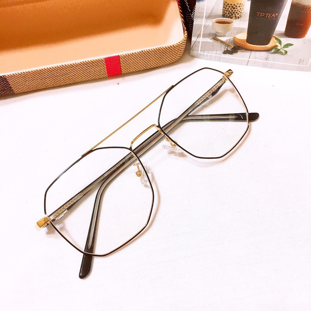 [Gía siêu rẻ] Gọng kính cận kim loại g90-142 nhận cắt mắt cận viễn loạn