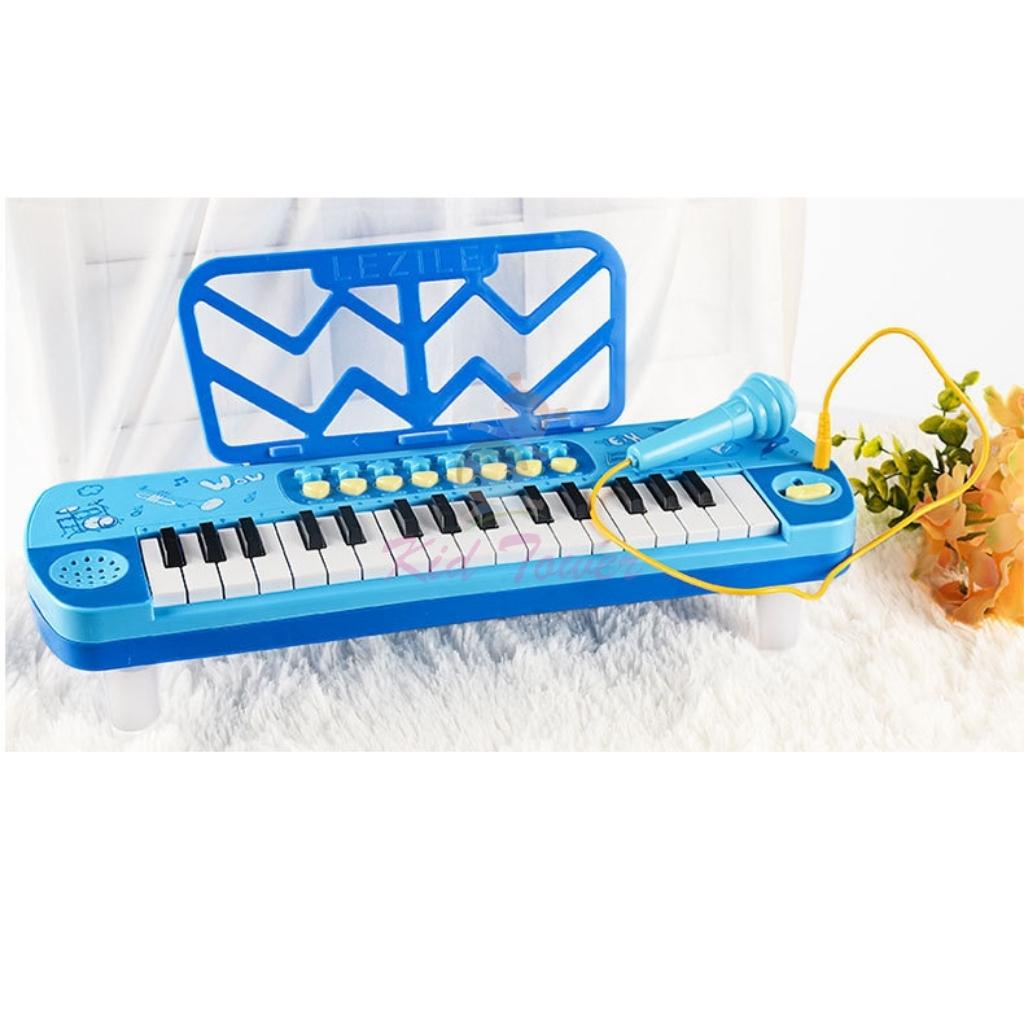 Đàn piano cho bé kèm mic đồ chơi có nhạc (tặng kèm 3 pin AA) (Kid Tower: 73)