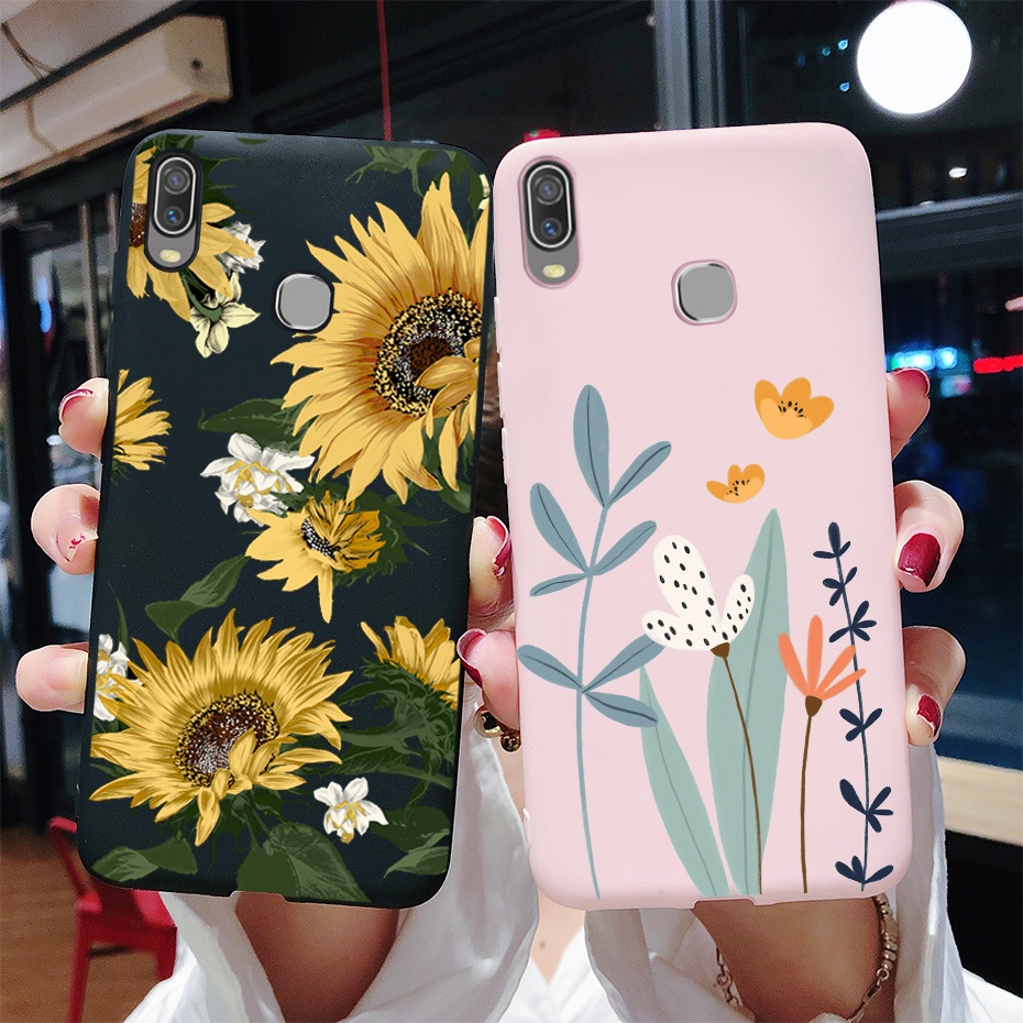 Ốp điện thoại TPU mềm in hình bướm/ hoa hướng dương thời trang cho VIVO Y11 2019 1906 1906_20 VivoY11 2019 Y 11