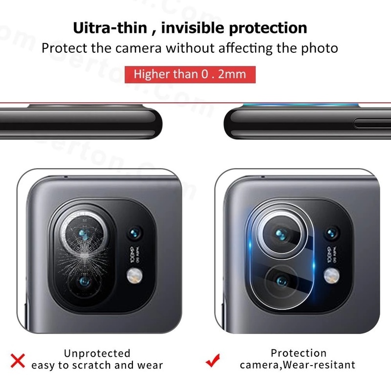 Kính Cường Lực 9H Chống Trầy Xước Bảo Vệ Ống Kính Máy Ảnh Sau Cho Xiaomi 11T / 11TPro / 11Lite /