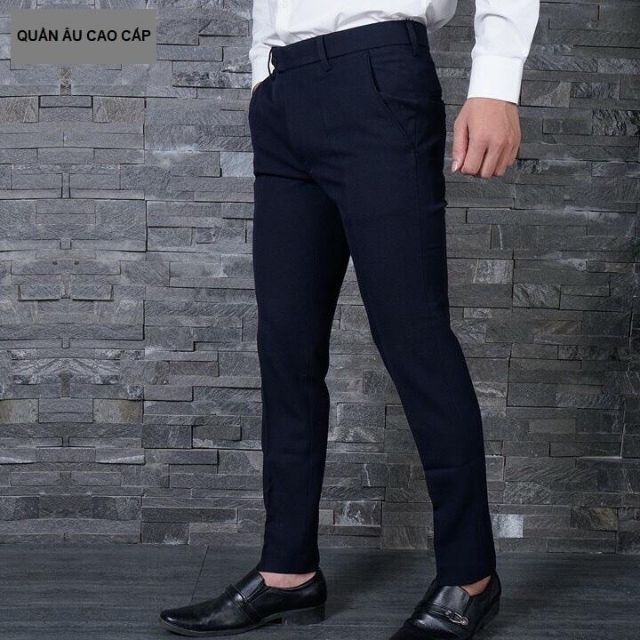 [ BÁN LỖ XẢ KHO] Quần Âu Nam Màu Xanh Đen ,Ống Côn Phom Dáng Slimfit Chuẩn Đẹp 2020