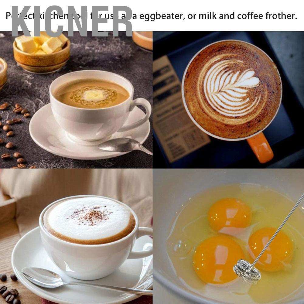 Kicner Handheld Electric USB Charging Eggbeater Milk Frother Mixer Blender Kitchen Utensil