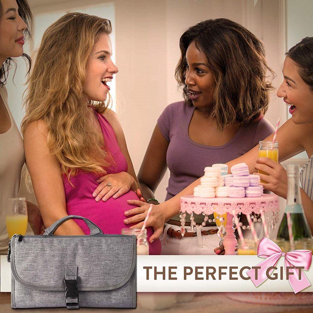 Aaron1 Túi Đựng Tã Em Bé Chống Thấm Nước Thay Đổi Màu Sắc Tiện Dụng