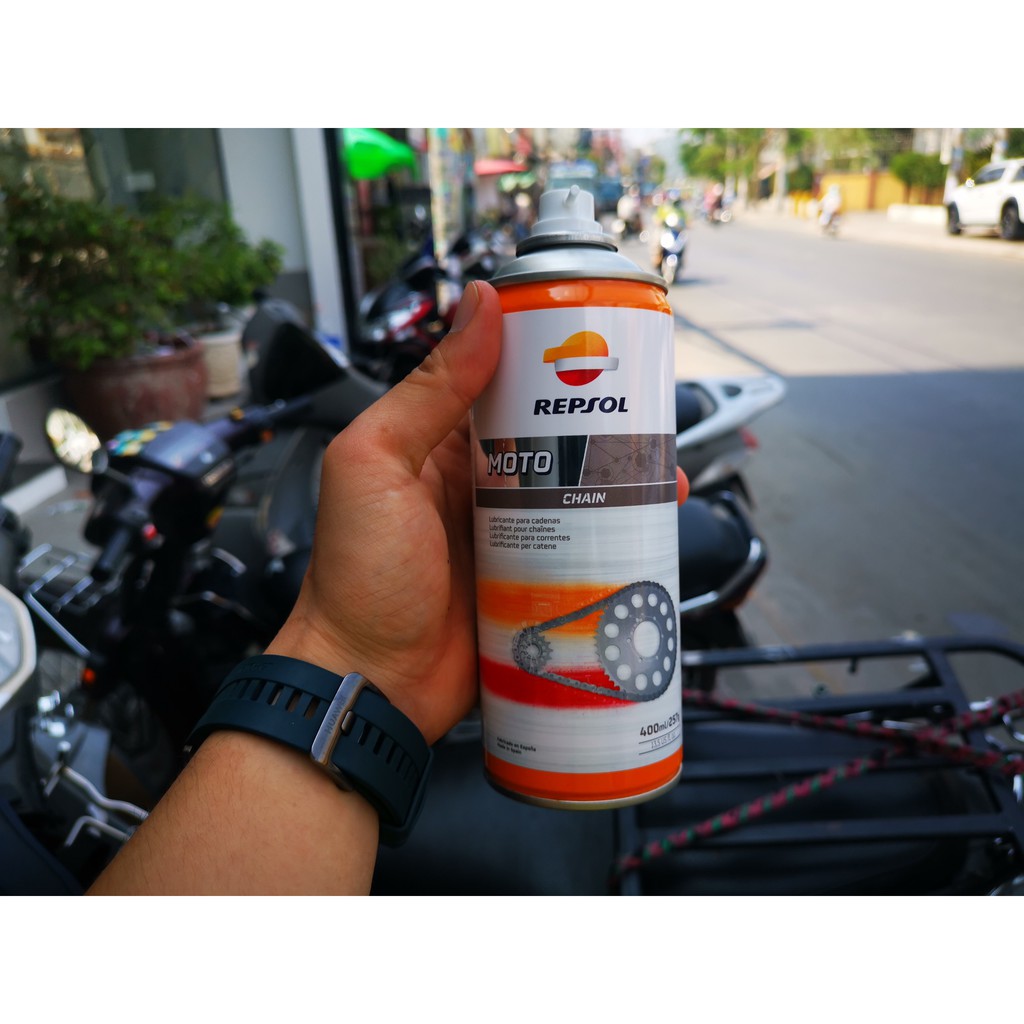 Bình Xịt Bảo Dưỡng Sên Repsol Moto Chain 400ml