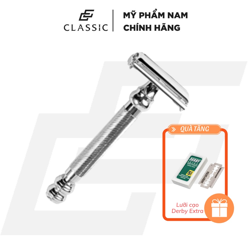 Dao Cạo Râu Parker 99R Safety Razor + Tặng kèm lưỡi cạo Derby