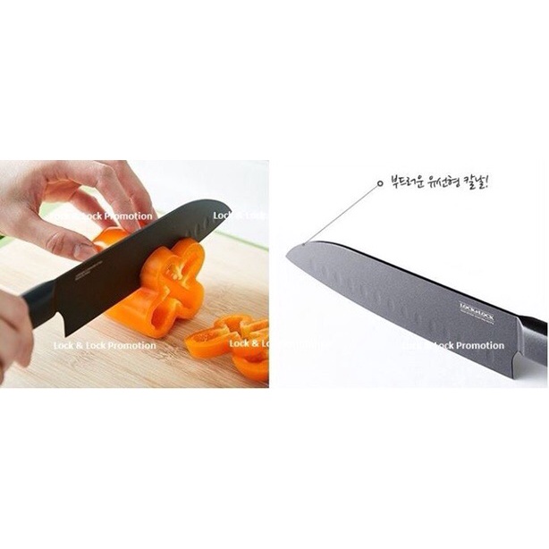 Dao nhà bếp LocknLock Santoku Knife dài 30cm, bằng thép không gỉ đa năng CKK312 - K-MALL